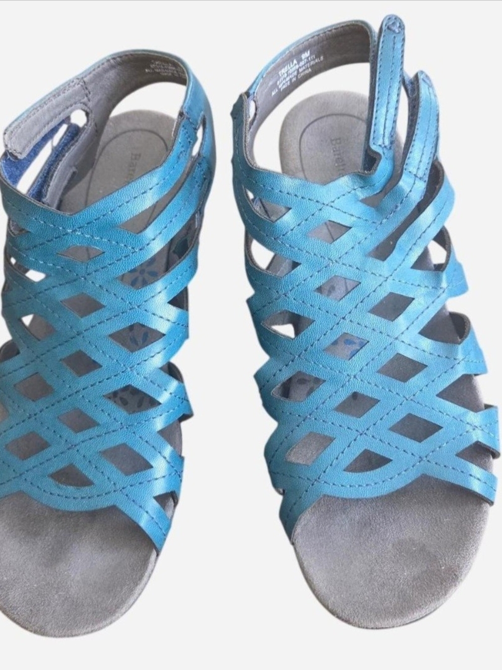 Baretraps Trella Women’s Strappy Blue Comfort Sandals Size 9M